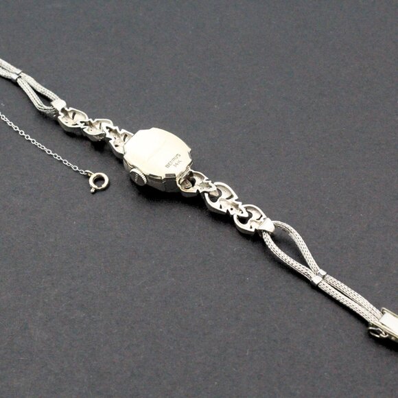 Splendid 14K Gold Benrus Vintage 60's Diamond Ladies Watch Working! - Picture 11 of 12